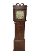 An eight-day mahogany veneered longcase clock retailed by a member of the 19th century Hougton famil