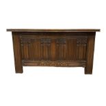 Strongbow Furniture oak blanket box of traditional design