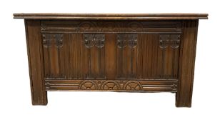 Strongbow Furniture oak blanket box of traditional design