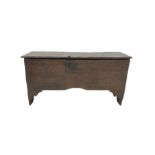 17th century six plank boarded chest or coffer