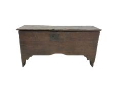 17th century six plank boarded chest or coffer