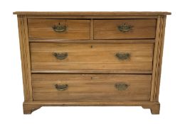 Edwardian satin walnut chest