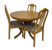 Traditional style beech dining table
