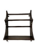 Ercol wall rack with two shelves