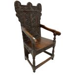 19th century oak wainscot chair