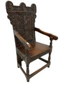 19th century oak wainscot chair