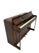 Kemble Minx upright miniature piano in a mahogany case W135cm