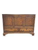 18th century oak mule chest