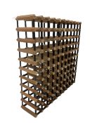 Modern 100 bottle wine rack W100cm