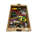 Box of diecast model vehicles including Dinky Supertoys Centurion Tank