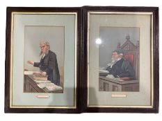 After Sir Leslie Matthew 'Spy' Ward (British 1851-1922): 'Sir Edward' and 'The City of London Court'