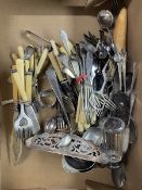 Quantity of assorted plated cutlery