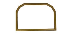 Golden framed bevelled edge mirror