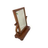 Small wooden swing mirror