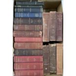 Box of books including Political History of England