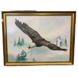 Lora Rose Knott (American 20th century): Soaring Eagle