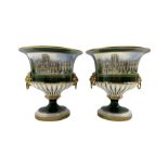 Pair of Royal Worcester York Minster Restoration vases produced by order of the Dean and Chapter of