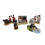 Robert Harrop The Camberwick Green Collection figures comprising two 'Captain Snort with the Cannon