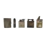 Dunhill 1930s lighter with lifting arm in silver plated case Pat.No. 390107