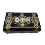 Victorian coromandel playing card box