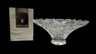 Waterford 'Floral Centrepiece' glass bowl designed by Martin Croke D32cm