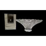 Waterford 'Floral Centrepiece' glass bowl designed by Martin Croke D32cm