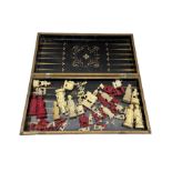 Chinese lacquer folding games box