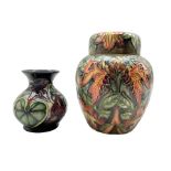 Moorcroft 'Flames of the Forest' pattern ginger jar and cover by Philip Gibson