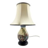 Moorcroft 'Sweet Briar' pattern table lamp with shade