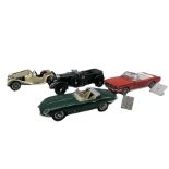 Four Franklin Mint 1:24 scale models to include 1961 Jaguar E-Type