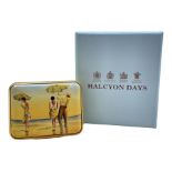 Halcyon days enamel box 'Mad Dogs' inspired by a 1992 oil painting by Jack Vettriano