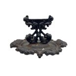 Victorian cast iron boot scraper L32cm