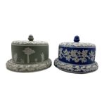 Two 19th/ early 20th century Jasperware Cheese domes (2)