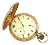 Early 20th century 9ct gold full hunter pocket watch by Syren