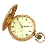 Early 20th century 9ct gold full hunter pocket watch by Syren