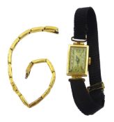 Early 20th century 18ct gold ladies manual wind wristwatch