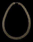 9ct gold fancy link necklace