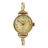 Majex Vitaflex 9ct gold ladies manual wind wristwatch