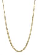 9ct gold flattened link cub necklace