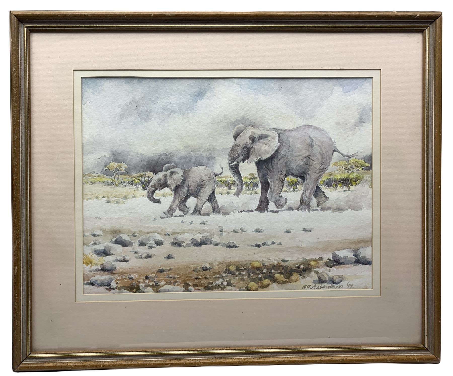 Hans Ulrich (Uli) Aschenborn (South African 1947): Elephants - Image 2 of 2