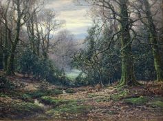 Frederick Golden Short (British 1863-1936): 'New Forest Woodland Scene'