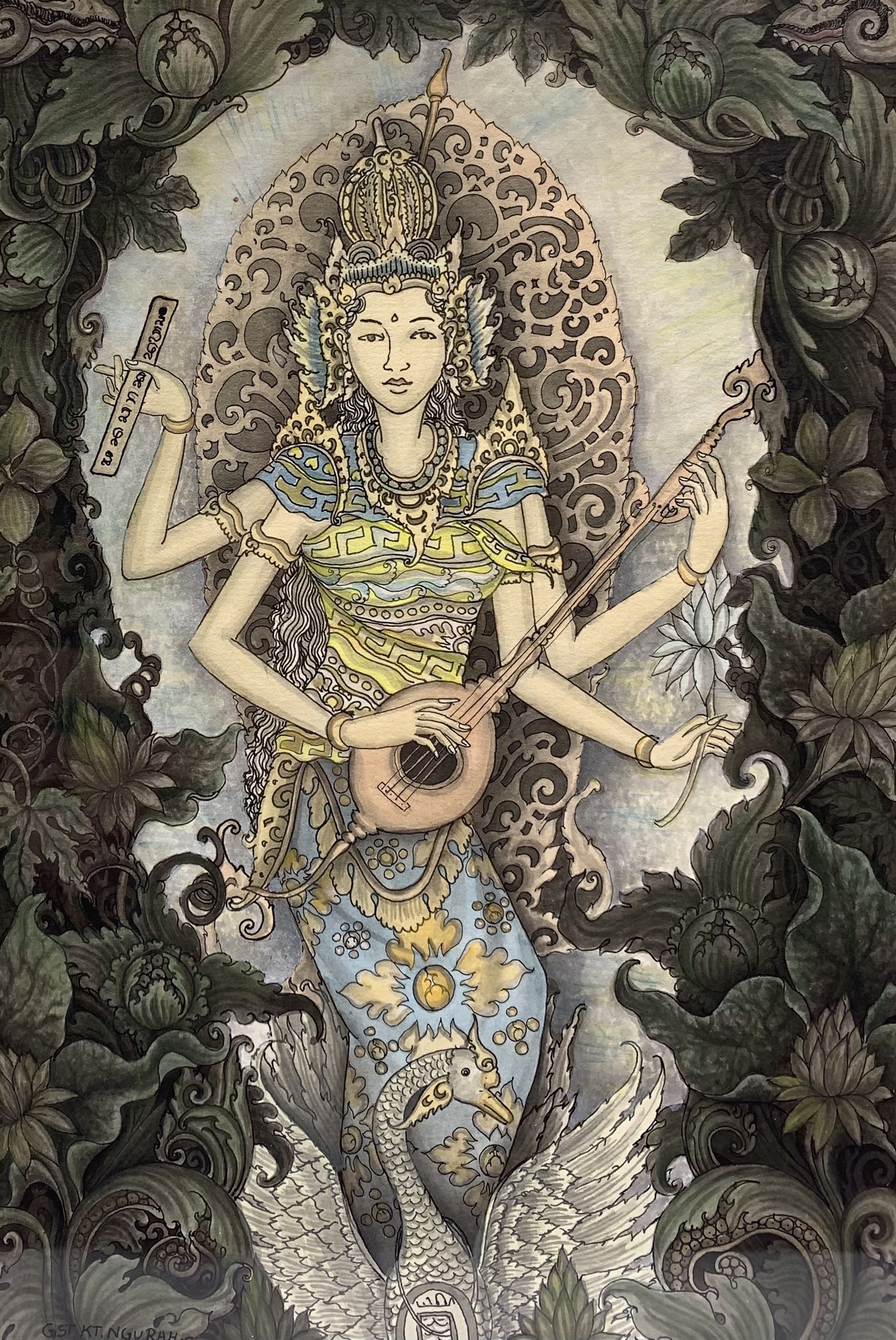 Gst Kt Ngurah (Balinese): Sawaswati the Hindu Goddess