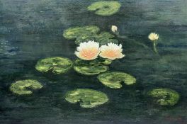 J Ridout (British 20th century): Water Lilies