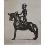 David Young Cameron (Scottish 1865-1945): Knight and Horse