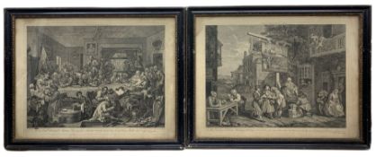 William Hogarth (British 1697-1764): 'Humours of an Election' - 'An Election Entertainment Plate I'