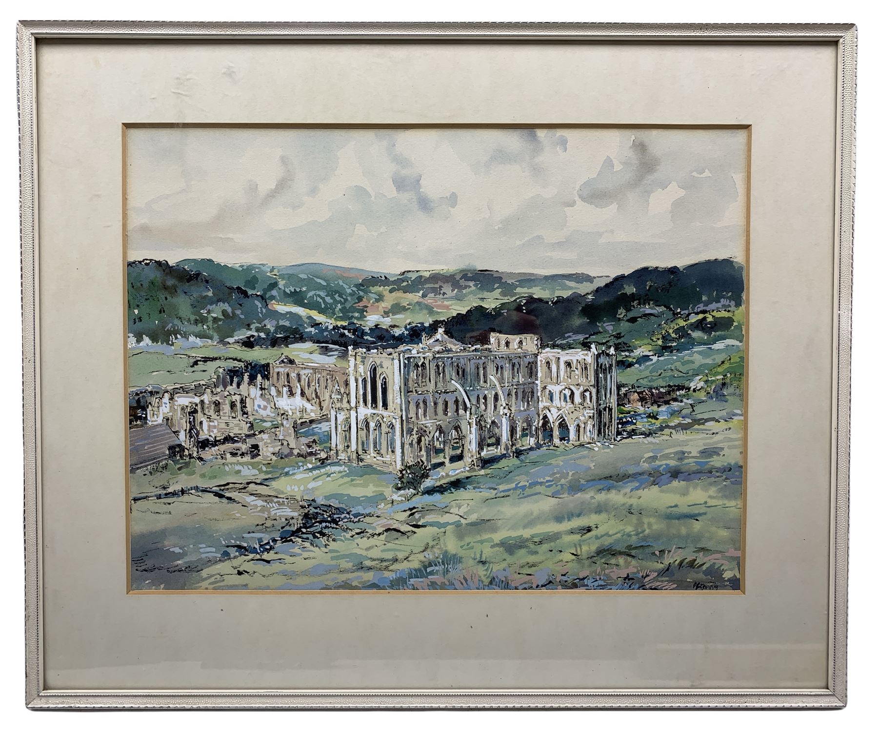 William Renison (Scottish 1866-1930): Rievaulx Abbey - Image 2 of 2