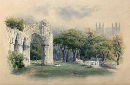 George Fall (British 1845-1925): St Mary's Abbey York