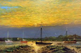 William Francis Burton (British 1907-1995): 'Mackerel Sky III'