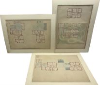 Set three mid 19th century designs for a Rectory House in the Elizabethan Style