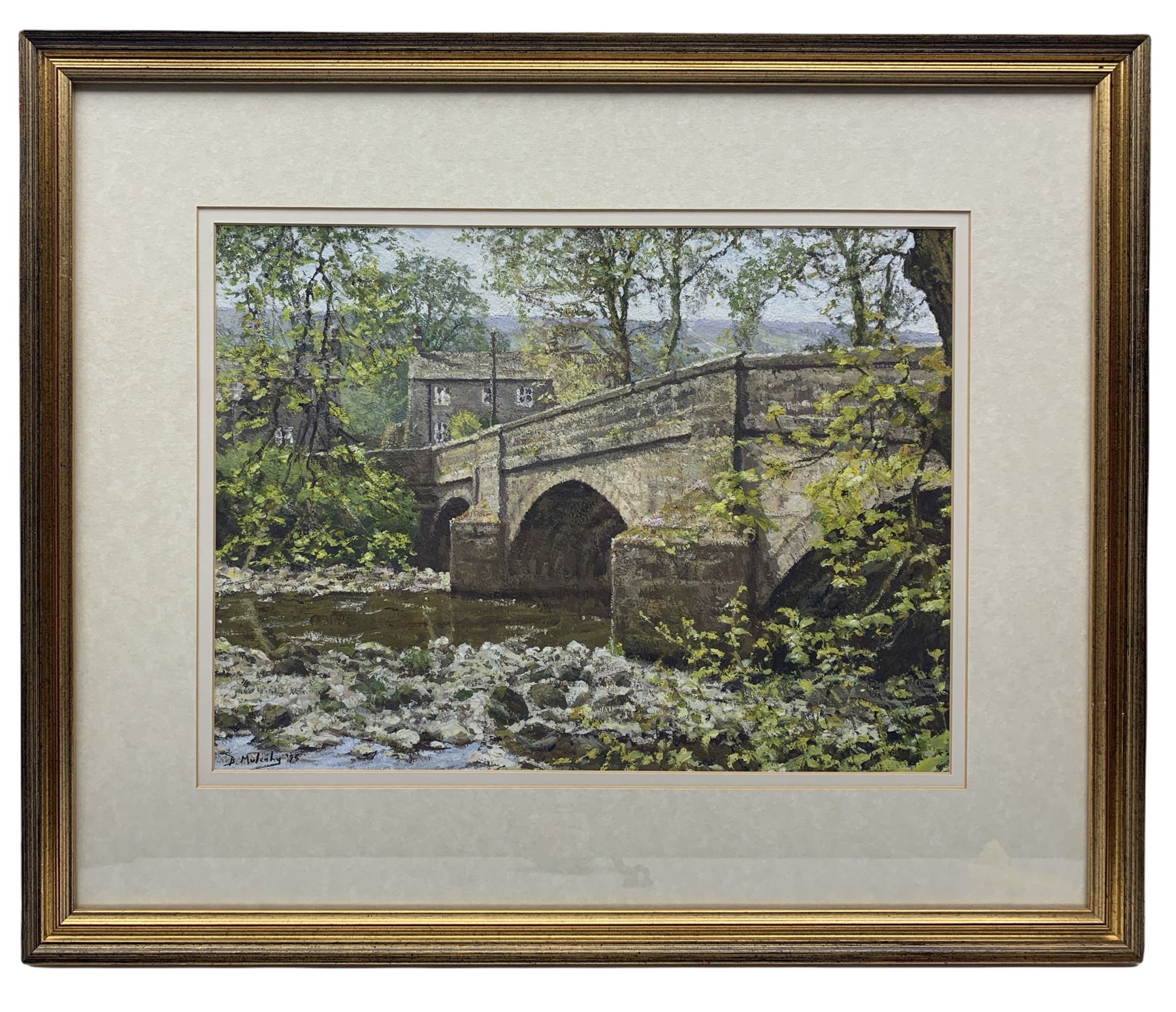 Bruce Mulcahy (British 1955-): Bridge Landscape West Yorkshire - Image 2 of 2